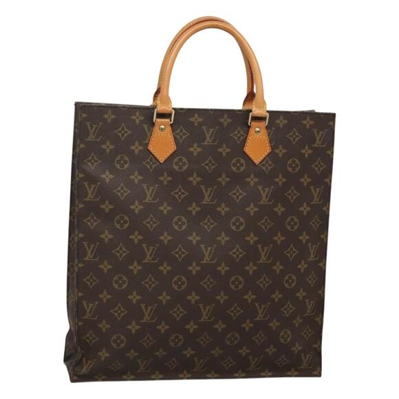 LOUIS VUITTON Monogram Sac Plat Hand Bag M51140 - Picture 1 of 16